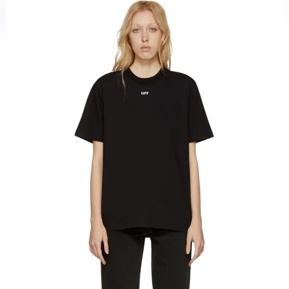 Off-White Diagonal Flower Shop Virgil Abloh 2018 Collection Tee Shirt Size M